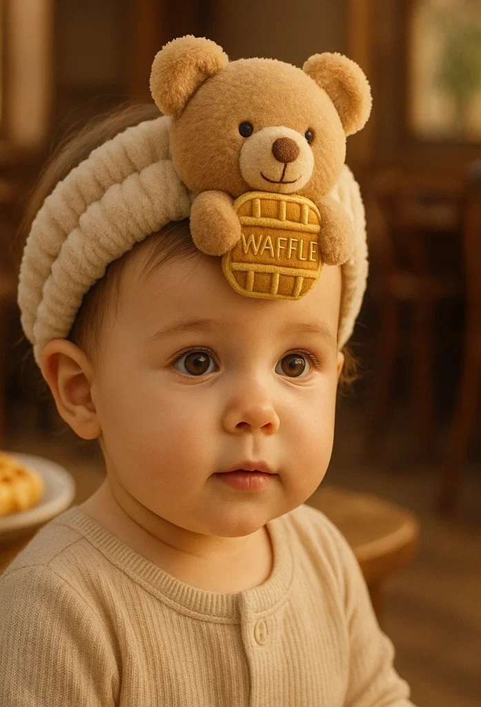 Premium Baby Headbands Featuring Bear and Donut Designs – Perfect for Every Photo Session!