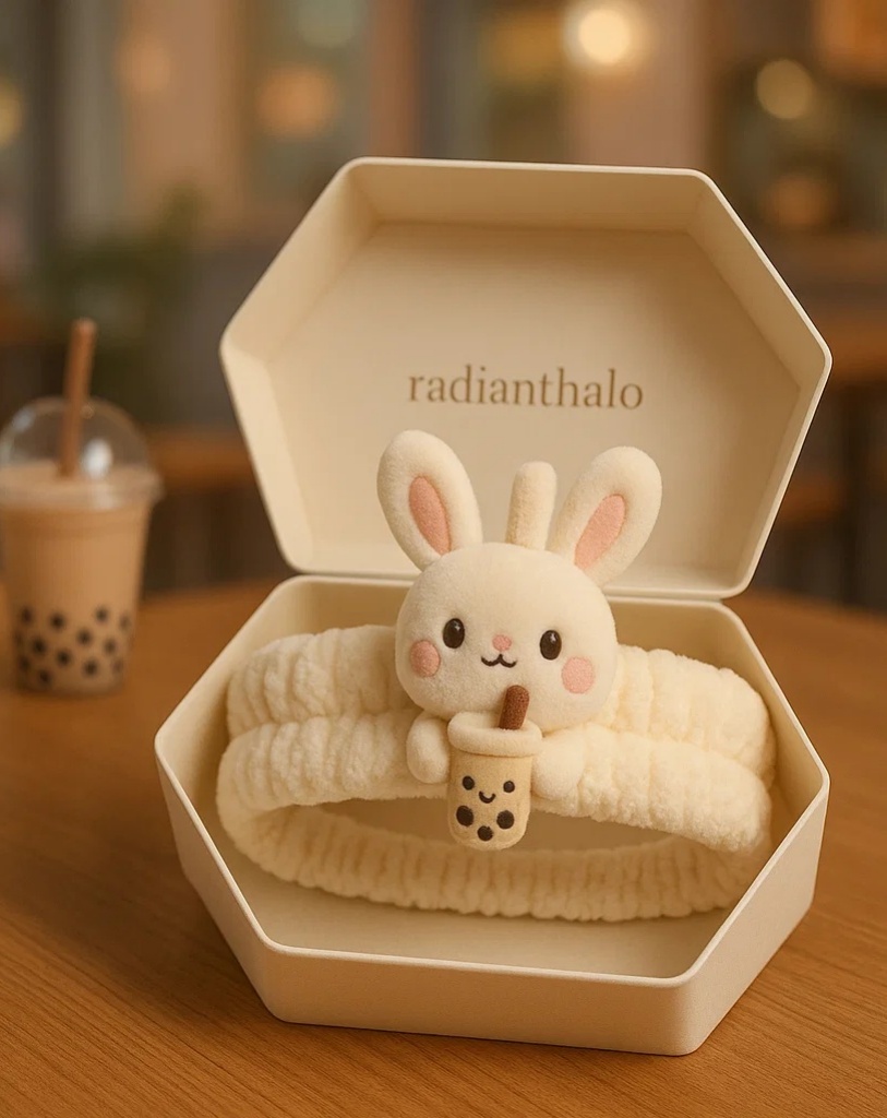 Cute Bunny Headband with Soft Plush Design for Babies