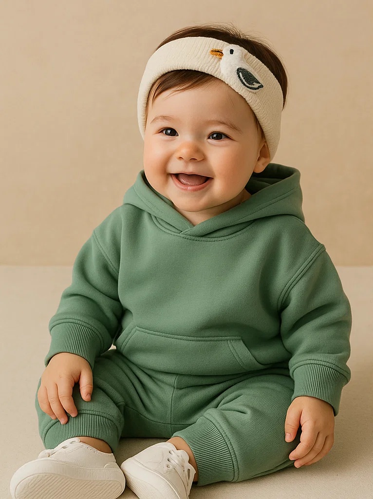 Weiches Baby-Stirnband mit Entchen – Süßes Accessoire für Fotoshootings