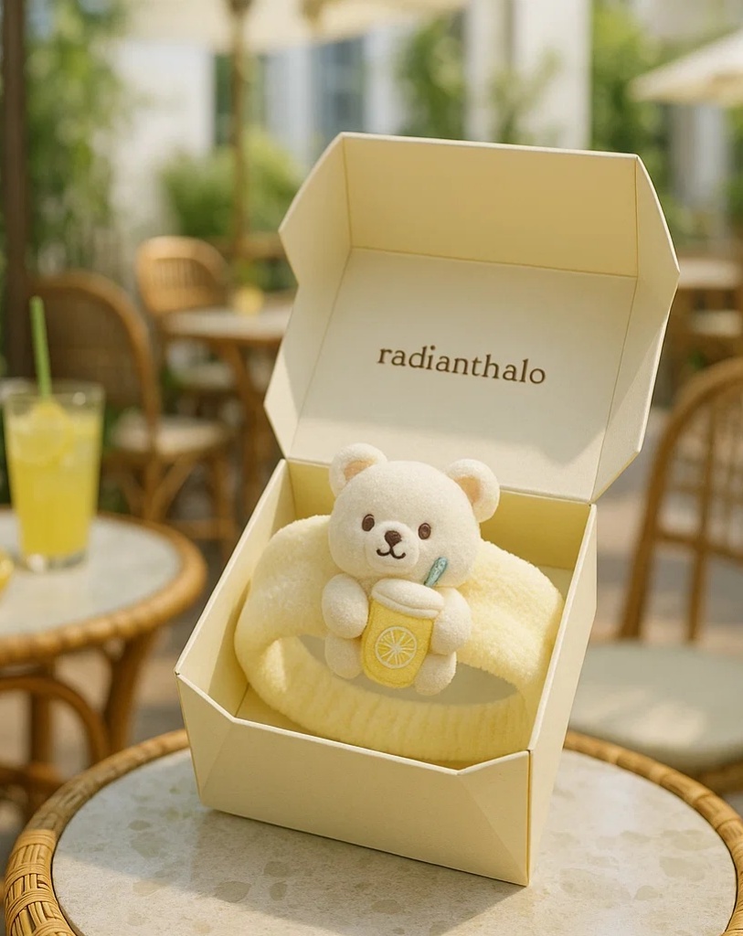 Lemon Bear Headband for Babies – Ideal for Themed Photoshoots