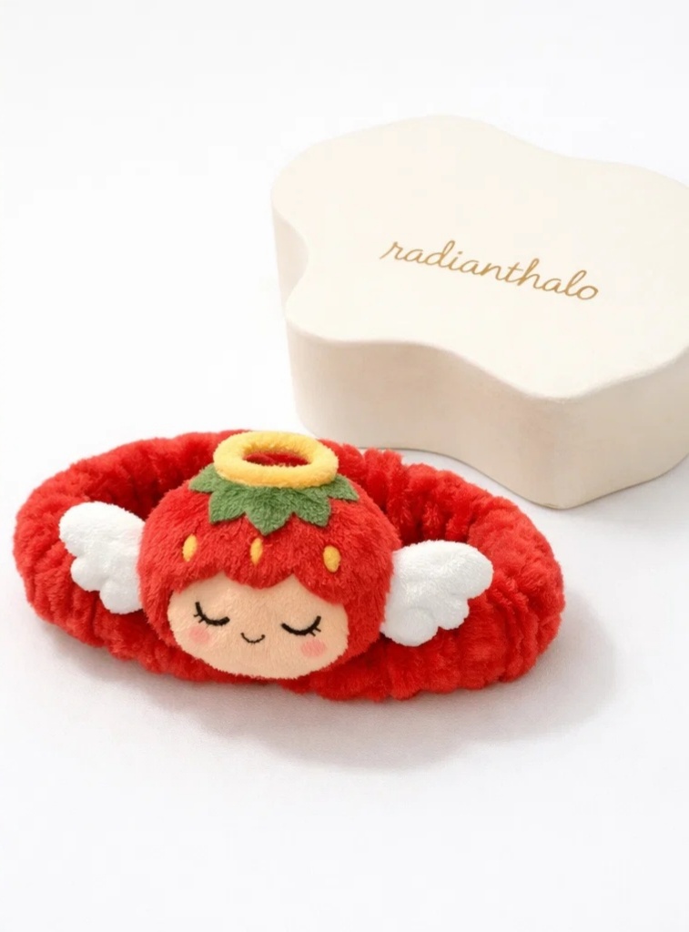 Andělské Jahodové Dvojčata Dětské Čelenky pro Roztomilé a Barevné Fotografování