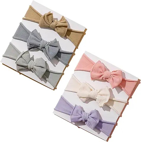 Faixa de Cabeça de Bebê 10 Cores – Faixa de Nó Grande e Confortável para Bebês