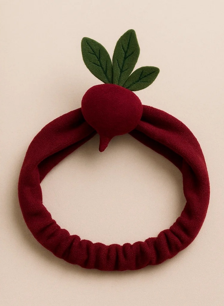 Baby Chef Headband – Beetroot Delight