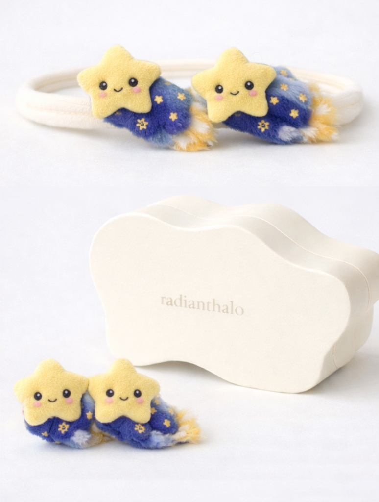 Baby Headband with Starry Sky Design