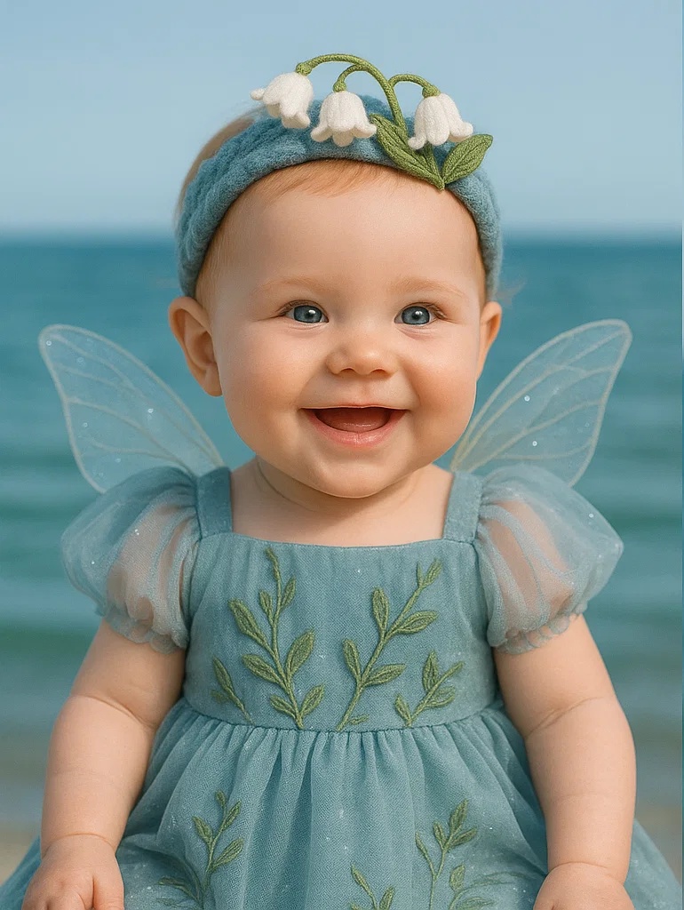 Charming Baby Headband with White Flowers for Special Moments