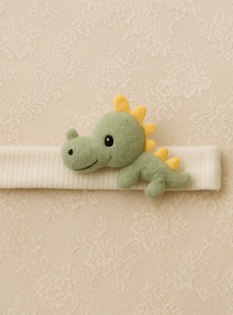 Green Dinosaur Baby Headband – Fun and Cute
