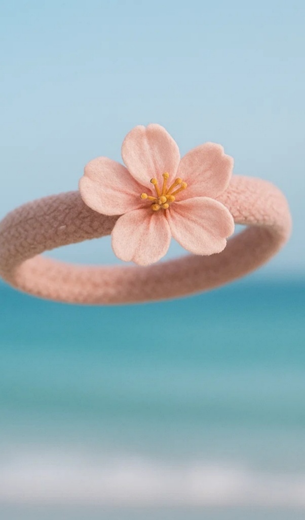 Delicate Baby Headband with Pink Flowers for Photoshoots