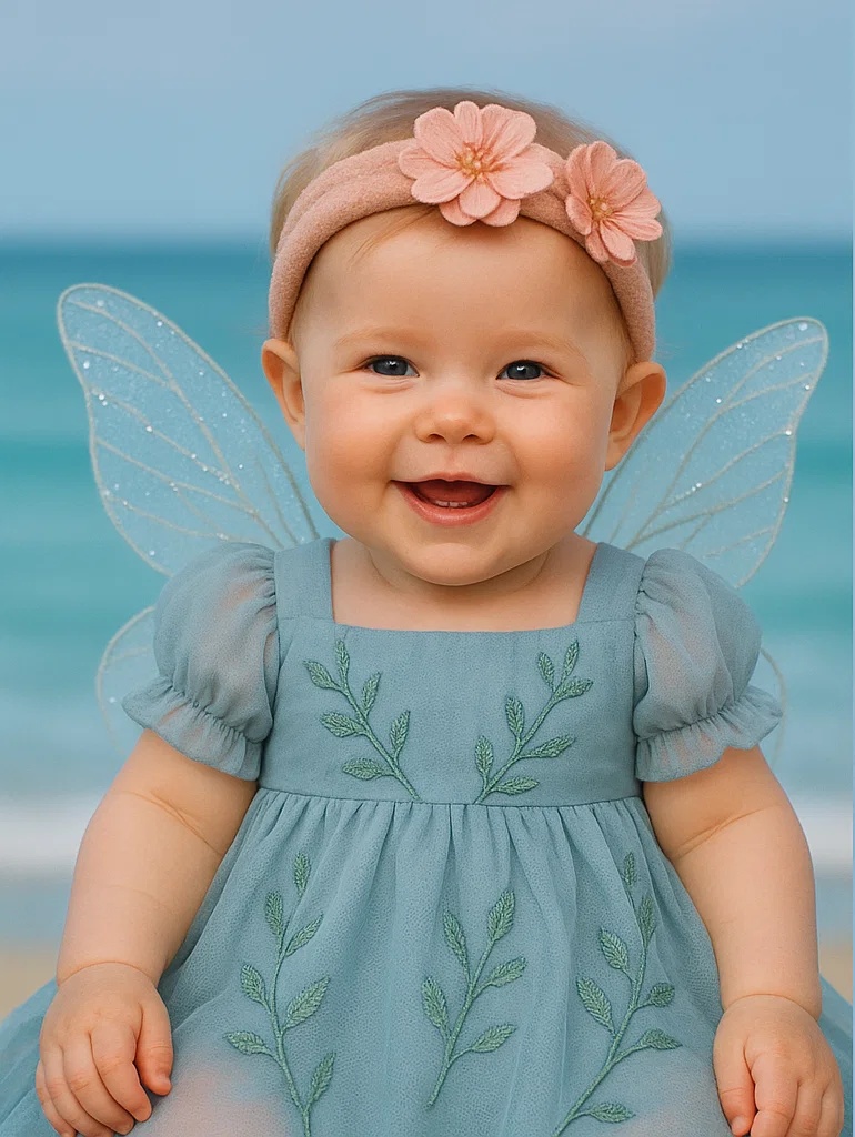 Soft Baby Headband with Two Pink Flowers for Photoshoots