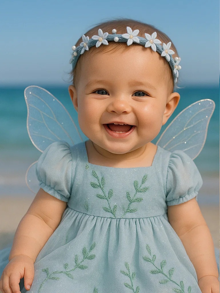 Adorable Baby Headband with Pink Flower for Special Moments