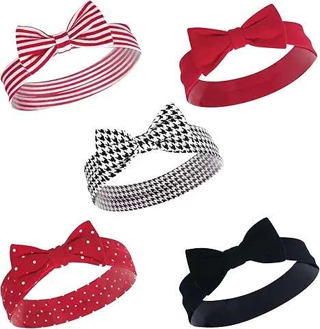 クラシックスタイル赤ちゃんボウヘアバンド5点セット – フォーマルにもカジュアルにも