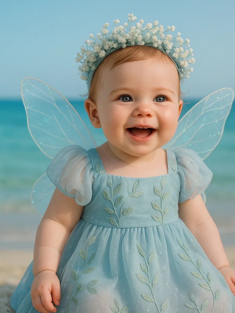 Lovely Baby Headband with White Flowers for Photoshoots