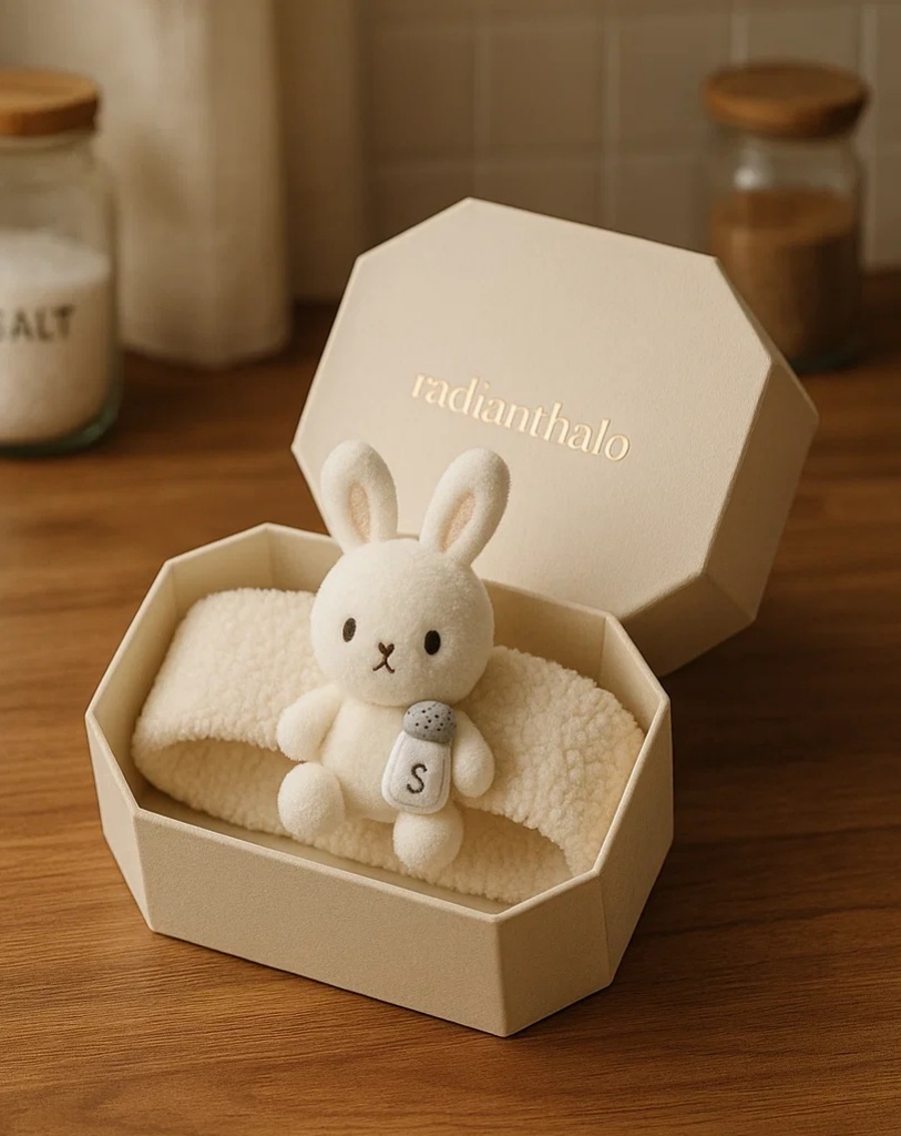 Bunny Baby Headband with Milk Bottle – Soft and Cozy for Newborns