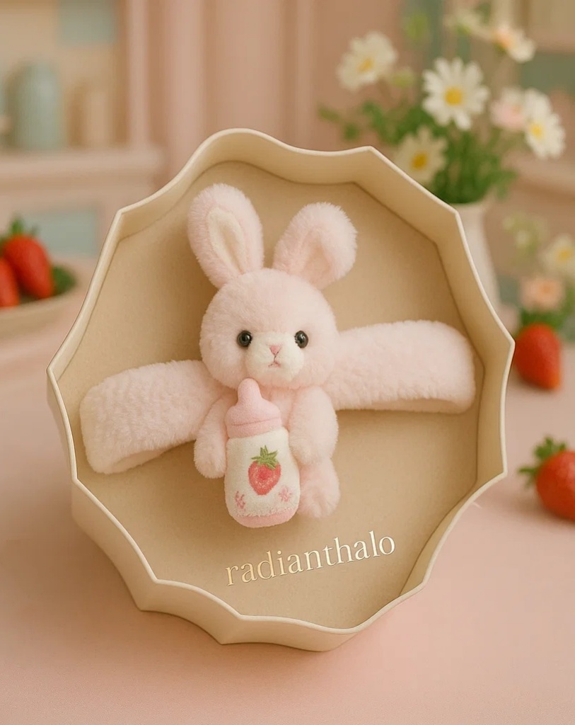 Sweet Bunny Baby Headband with Removable Bottle – Ideal for Picture-Perfect Moments!