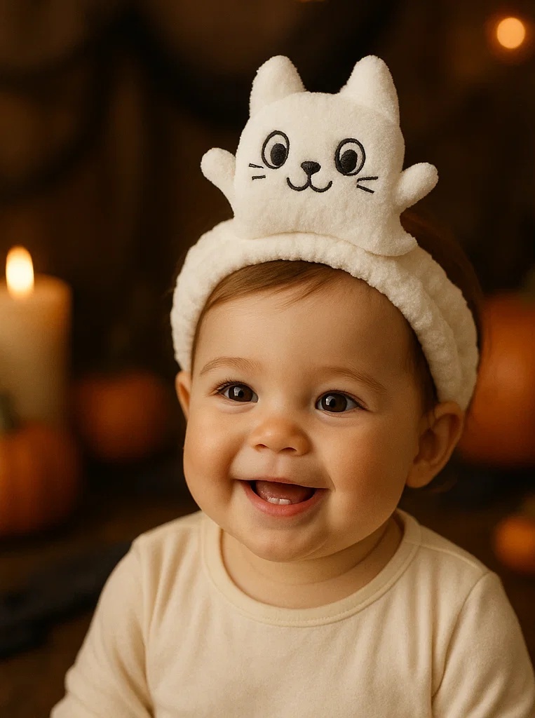 Armas Halloween'i beebi juuksepael koos pehmete mänguasjadega – ideaalne beebipiltideks B端 – B端 kliendid armastavad seda!