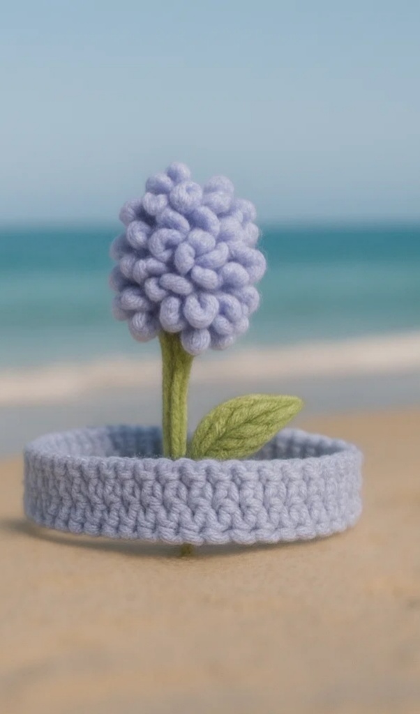 Cute Baby Headband with Purple Flower for Photoshoots