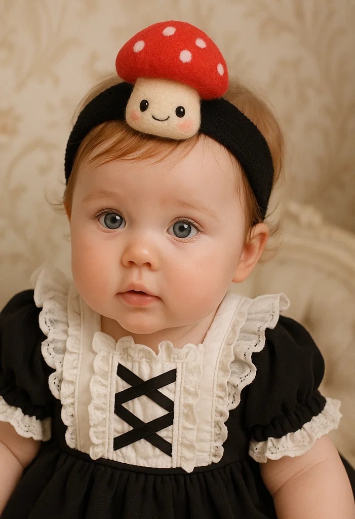 Mushroom Baby Headband – Cute and Whimsical