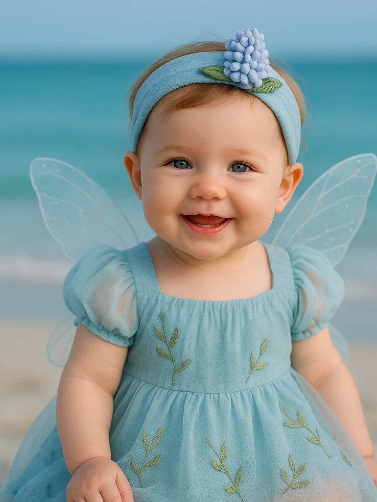 Charming Baby Headband with Pink Flowers for Photoshoots
