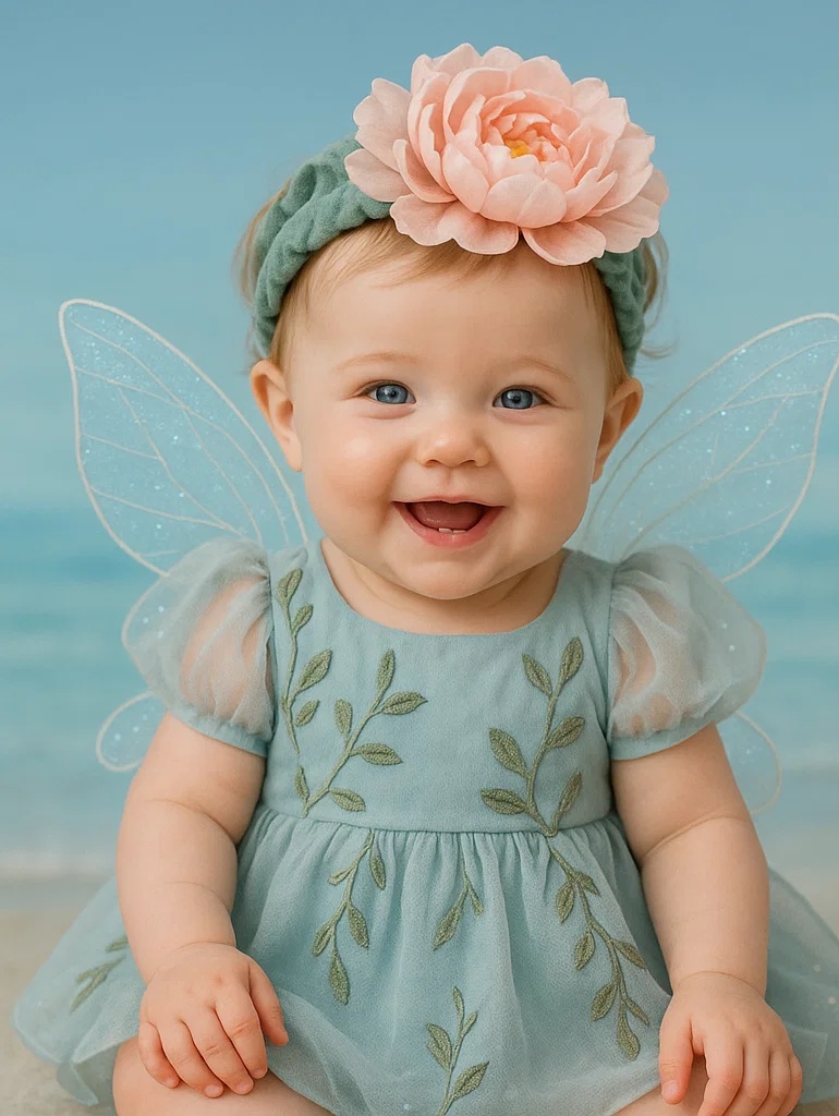 Delicate Fairy Headband with Soft Flower for Your Little Princess