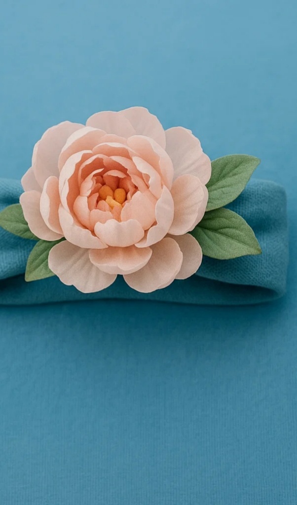 Fairy Wings Baby Headband with Beautiful Floral Accents