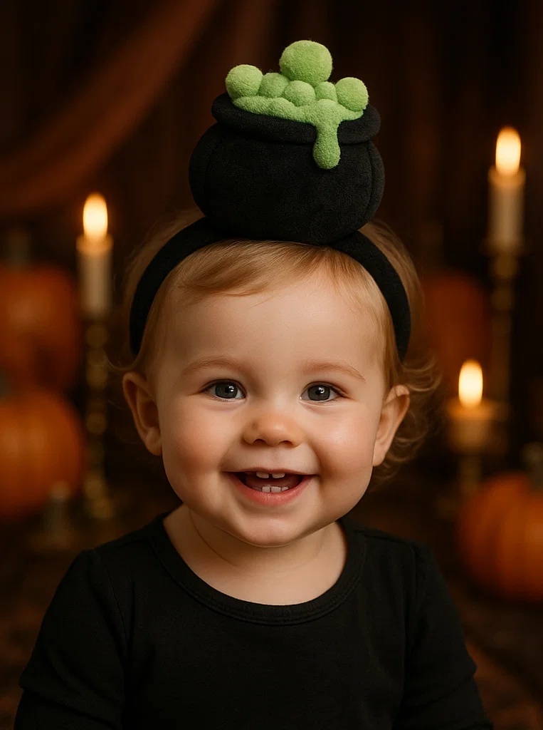 Bandeaux mignons pour bébés avec des jouets en peluche Halloween – parfaits pour les photos de bébé B端 – Les clients B端 vont adorer ce produit !