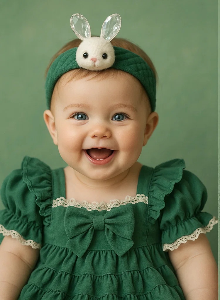 Baby Headband - Bunny with Baby