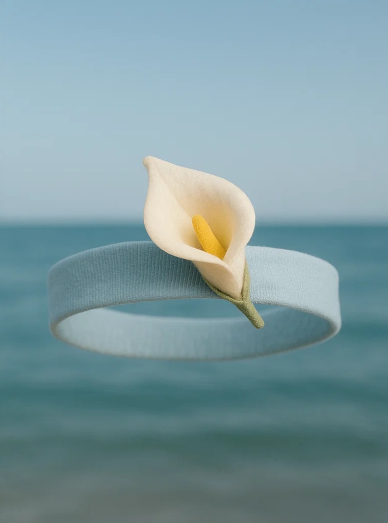 Adorable Lily Flower Baby Headband for a Soft and Sweet Style