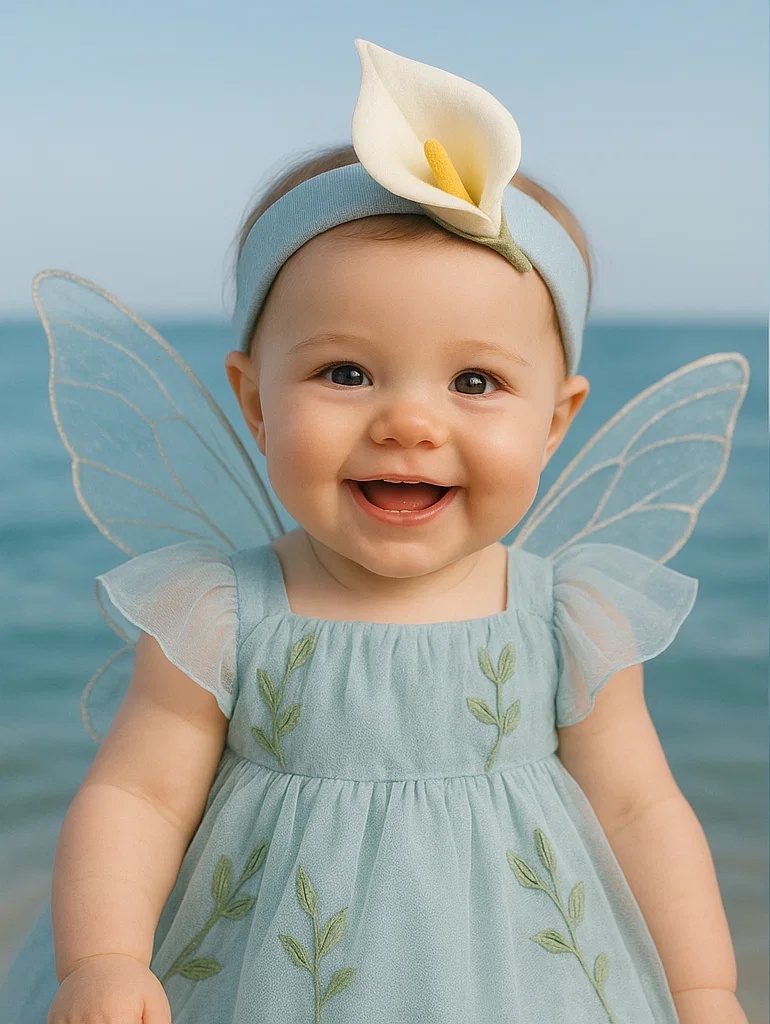 Enchanting Baby Headband with Lovely Lily Flower for a Magical Look