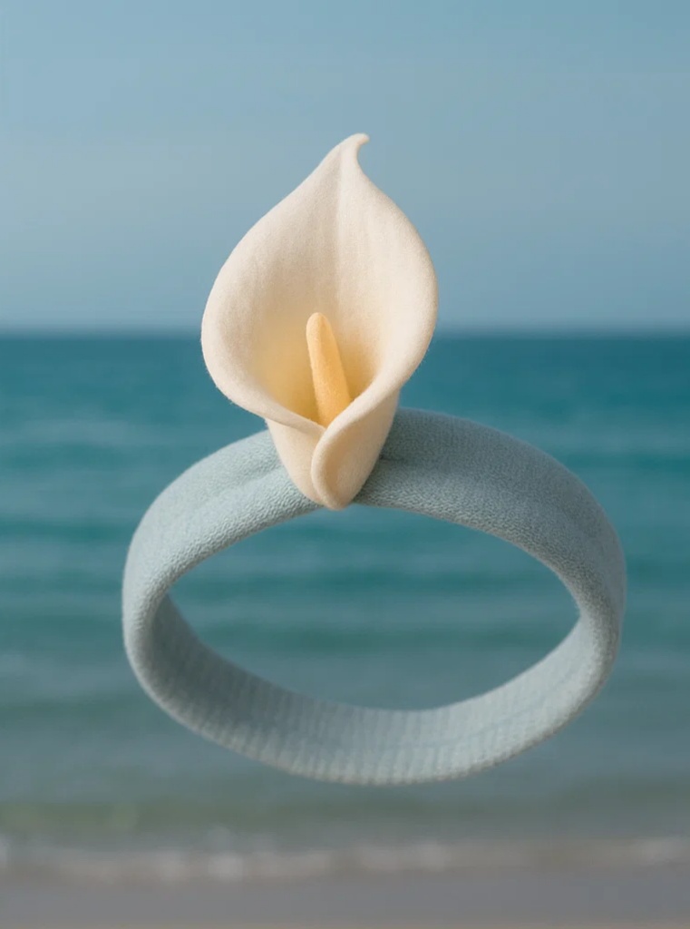 Enchanting Calla Lily Baby Headband for a Magical Look