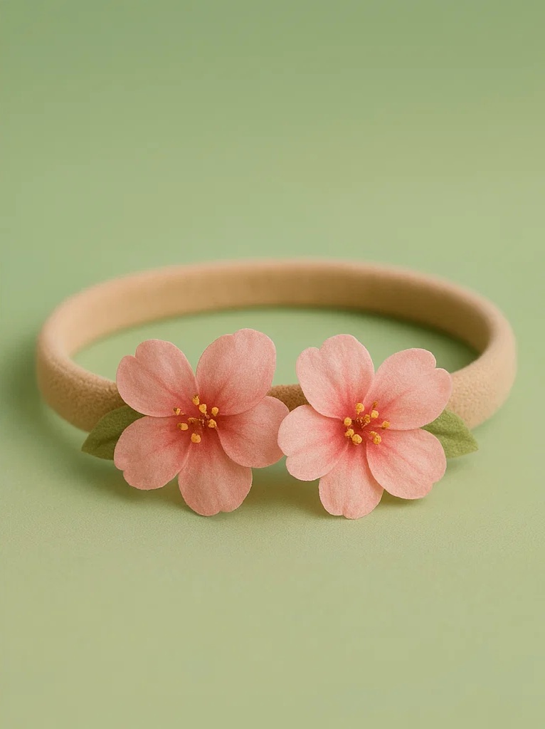 Set foto pentru bebeluși cu floare de lotus – bentiță și rochiță de poveste