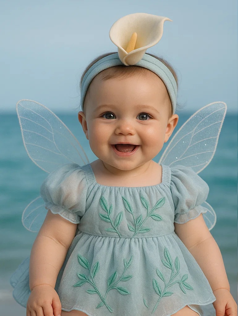 Enchanting Calla Lily Baby Headband for a Magical Look