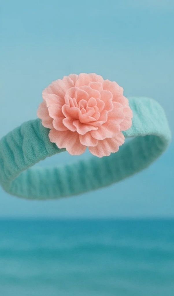 Delicate Pink Flower Baby Headband for Sweet and Dreamy Moments