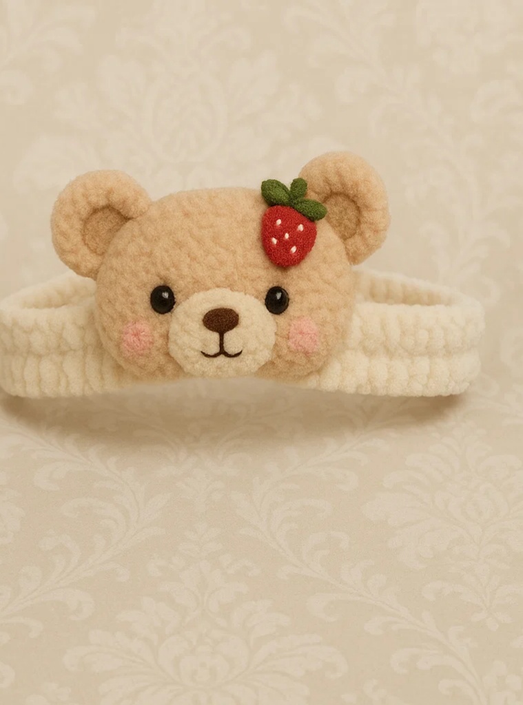 Strawberry Bear Baby Headband – Cute and Adorable