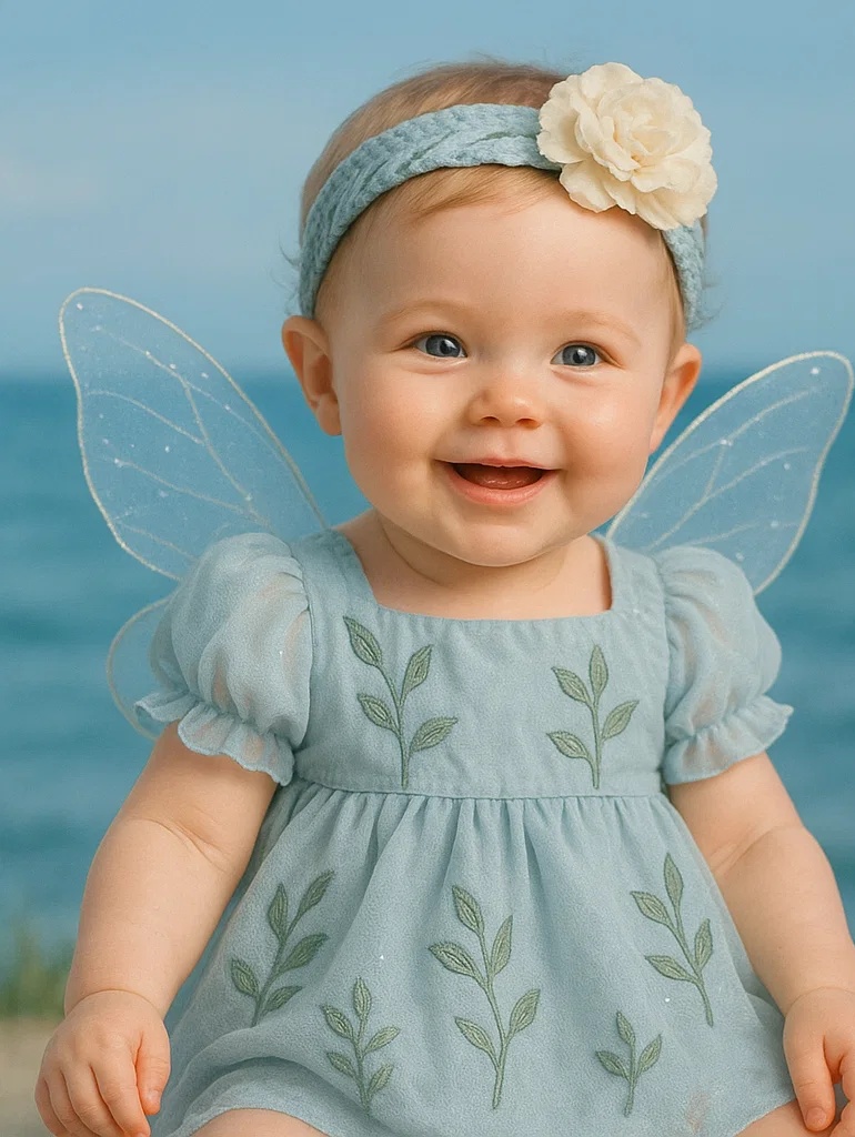 Charming Creamy White Flower Baby Headband for Your Little One