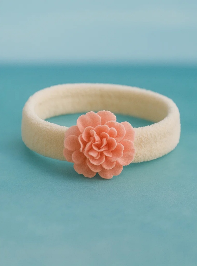 Lovely Pink Flower Baby Headband for a Delicate and Sweet Style