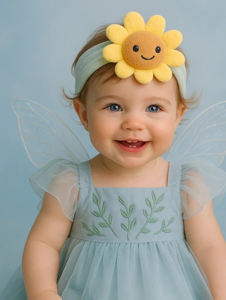 Soft Pink Flower Baby Headband for Magical Baby Photos
