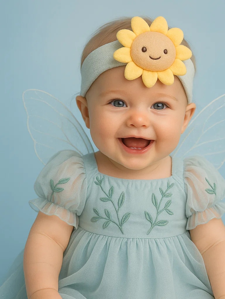 Bright and Smiling Sunflower Baby Headband for Your Happy Baby