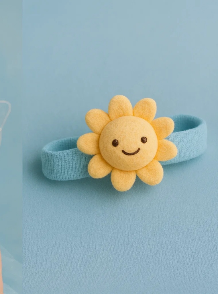 Bright and Smiling Sunflower Baby Headband for Your Happy Baby