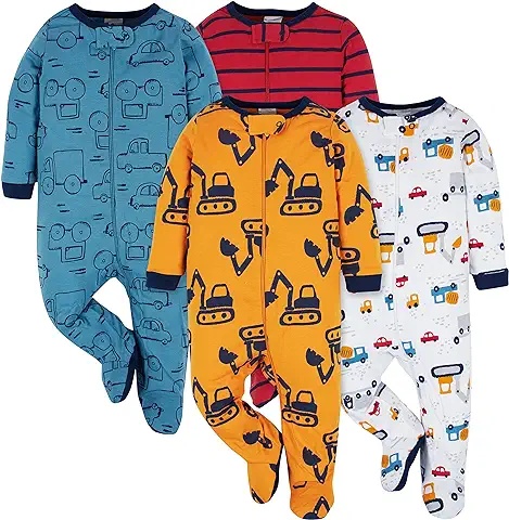 Construction-Themed Baby Pajama Set – Cozy and Fun for Your Little One
