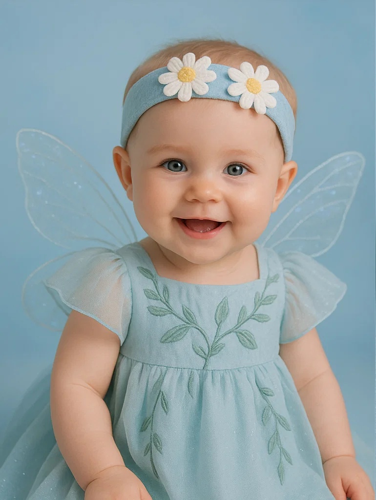 Two Daisy Baby Headband for a Sweet and Playful Look