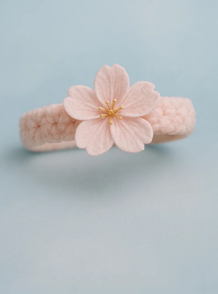 Pink Floral Baby Headband for a Sweet and Charming Look