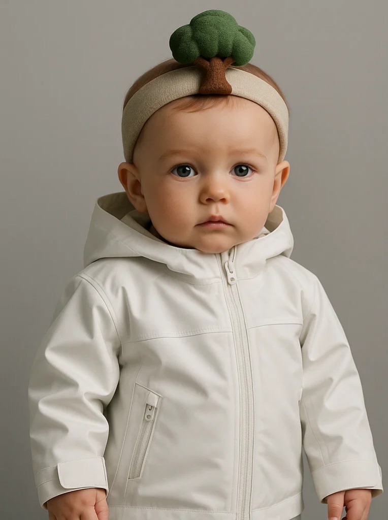 Broccoli Plush Baby Headband – Healthy Veggie-Inspired Style