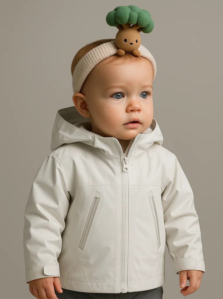 White Daffodil Baby Headband – Simple and Elegant Floral Style