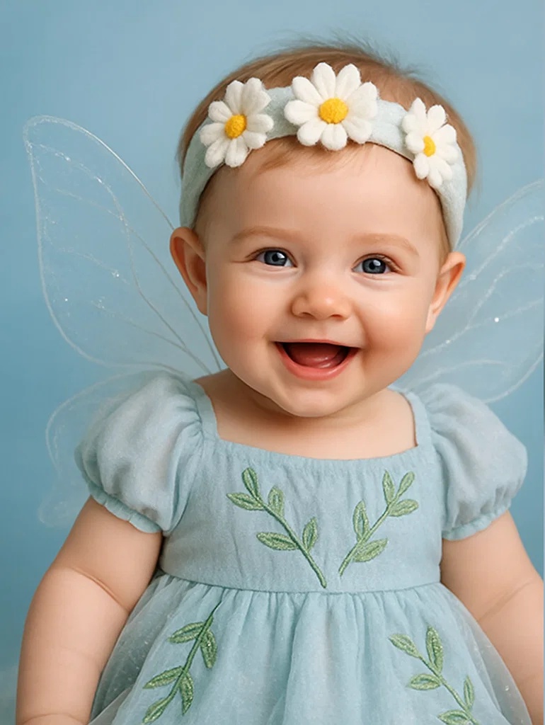 Beautiful Baby Headband with Pink Flowers