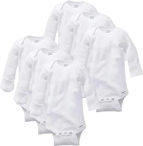 5-Pack Baby Long Sleeve Bodysuits – Soft Cotton Essentials for Every Day
