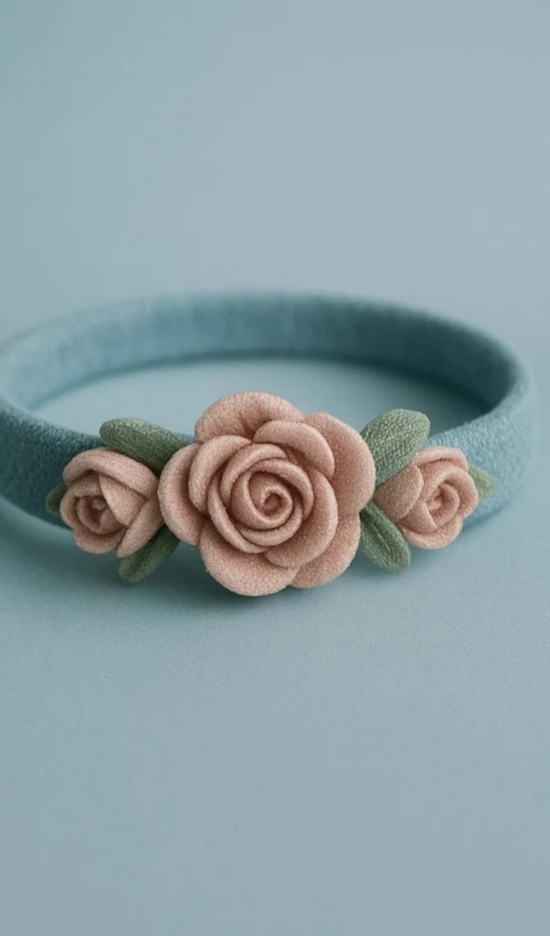 Bandeau pour bébé avec fleurs, parfait pour des photos adorables