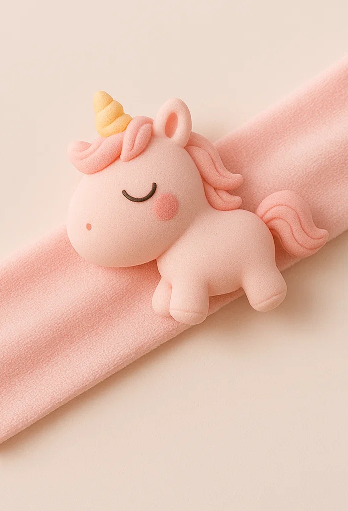 Cute Pink Unicorn Headband for Babies