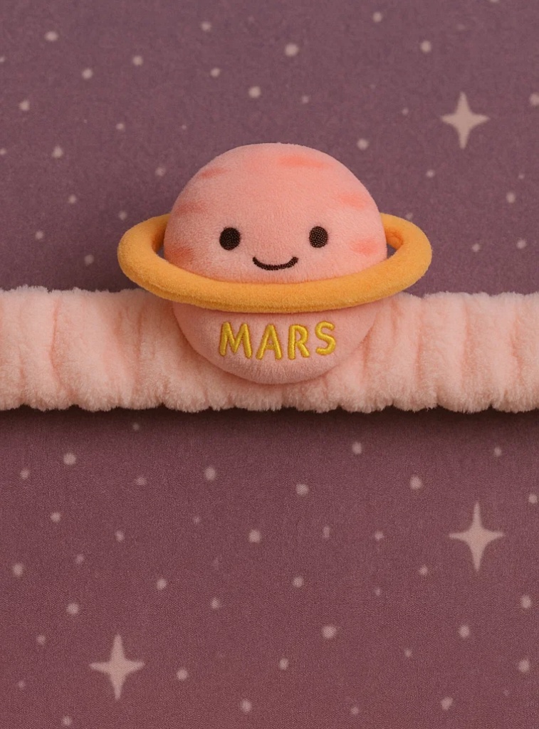 Saturn Planet Plush Baby Headband – Soft Newborn Photo Prop
