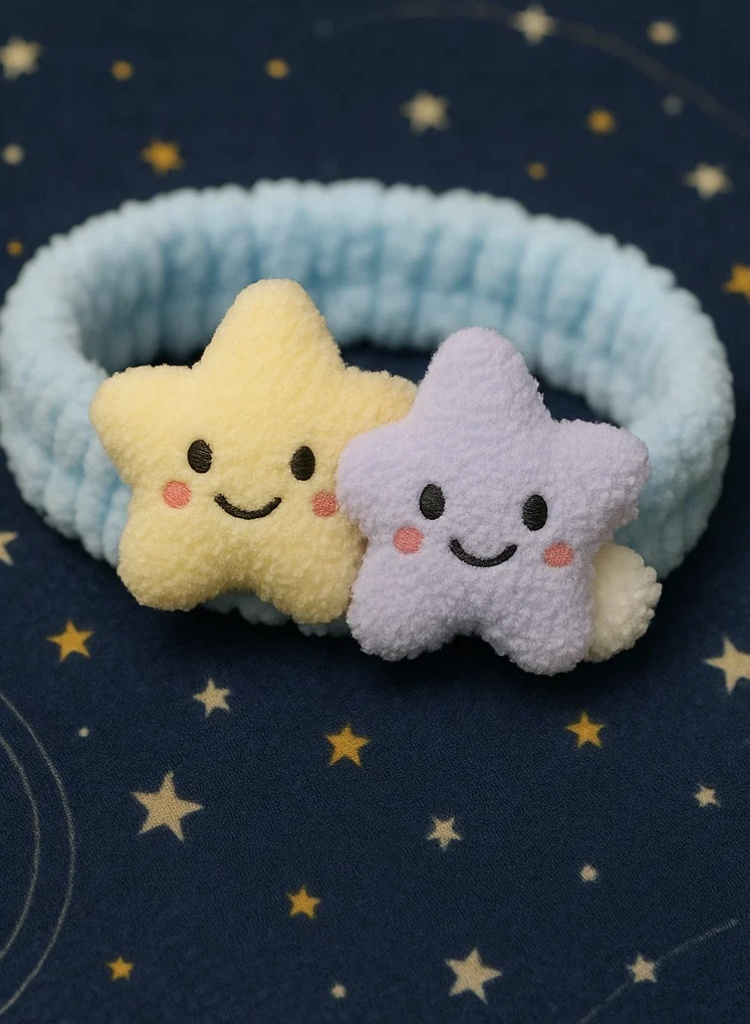 Niedliches Baby-Stirnband mit Stern- und Planetendesign