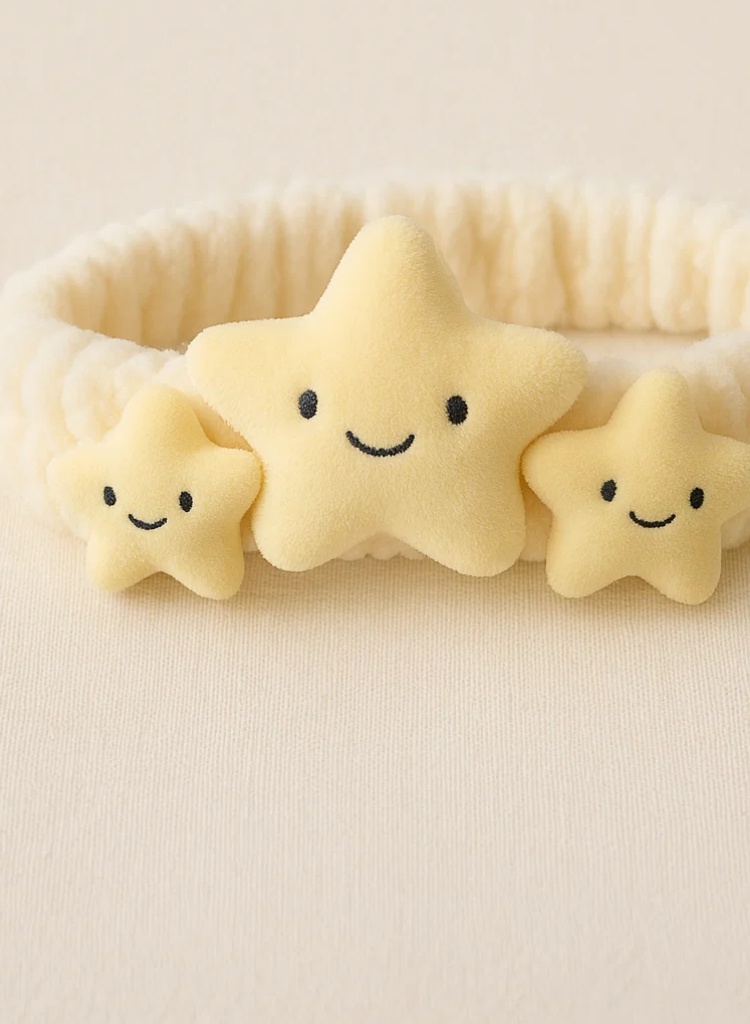 Diadema de bebé con diseño lindo de estrellas y planetas