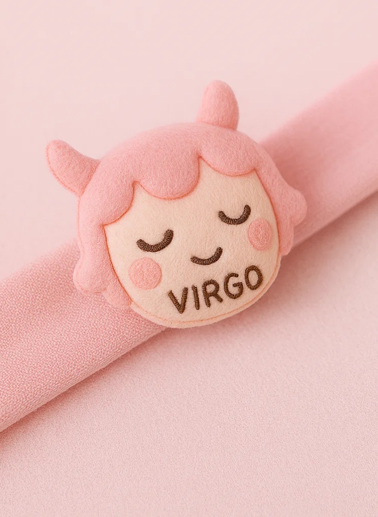 Adorable Virgo Baby Headband with Cute Character